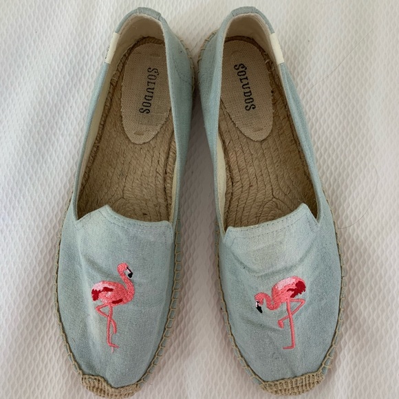 Soludos Espadrille Flamingo Slide Slipper - Picture 6 of 8